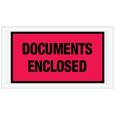 Bsc Preferred 5-1/2 x 10'' Red ''Documents Enclosed'' Envelopes, 1000PK BUY00025822